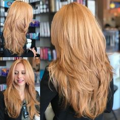 Layered Hairstyles, Strawberry Blonde Hair, Long Blonde, Haircut For Thick Hair, Long Wavy Hair, Easy Hairstyles For Long Hair