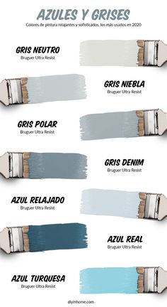 the different shades of paint that you can use to decorate your walls and floors with