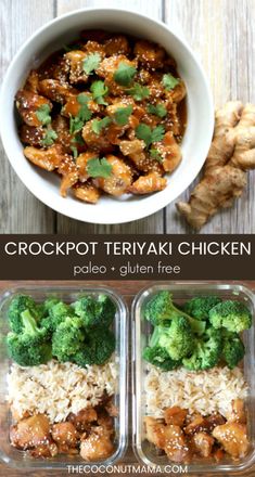 chicken and broccoli in teriyaki sauce with rice