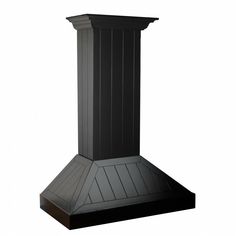 an image of a black chimney on a white background