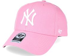 PRICES MAY VARY. Comes with Tags and License Hologram! '47 Brand Yankees cap in Rose Pink Infant Size Elastic Band Cute Yankees cap for the youngest Yankees Fans! Pink Snap Back Hats, Nyc Hat, New York Yankees Hat, Pink Baseball Hat, New York Yankee Hat, Pink Hats, Yankees Cap, Yankees Hat, Branded Caps