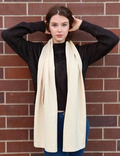 Stay cosy with Owklo super soft shawl wrap. Breathable as Cotton, Smooth as Silk. Unisex Unique design to keep shawl from falling off. This shawl is one-size-fits-most. Comes in handy for holiday gathering indoor or during outdoor BBQ.Quick and easy match to your style and wardrobe. Dress up for weddings and holiday events, layer over winter coats for extra warmth, casual smart outfit with jeans or simply wrap over your pajamas during your zoom meeting. Extremely easy care! Shawl wrap is Machine Cozy Warm Solid Color Scarves, Cozy Warm Solid Color Scarf, Cozy Solid Soft Knit Scarf, Cream One Size Scarves For Winter, Cream One-size Scarves For Winter, Solid Color Shawl Wrap For Winter, Cream One-size Winter Scarves, Cream Winter Scarf One Size, Solid Color Winter Shawl Wrap