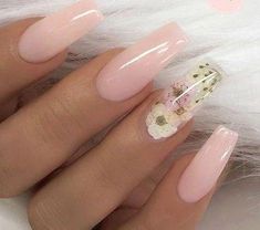 Nails Flower, Nagel Tips, Trim Nails, Pink Nail, Beautiful Nail Designs, Cool Nail Designs, Acrylic Nails Coffin