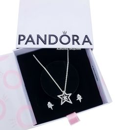 #ad Find ideas and inspiration for NEW 100% Authentic PANDORA Sparkling Pav? Star Necklace Stud Earring Gift Set , Fashion Jewelry Pandora Jewelry Earrings, Pandora Jewelry Necklace, Pandora Star, Pandora Necklace, Necklace Matching, Star Pendant Necklace, Buy Necklace, Earring Gift, Star Earrings Stud