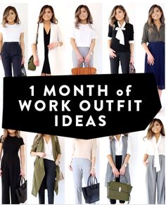 Ideas For Work Outfits, Work Outfits Women Office Capsule, Workplace Style Outfit Ideas, One Month Outfit Ideas, Monday Ootd Work Casual, 30 Day Outfit Ideas, Clothes For Women In 30's Work Wear Office Attire, Hr Director Outfit, Every Day Work Outfits