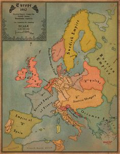 an old map shows europe in the middle ages