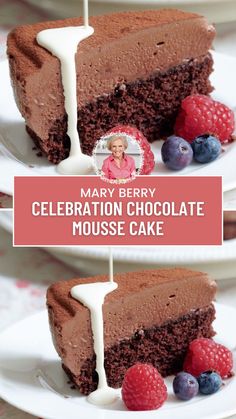 Mary Berry Celebration Chocolate Mousse Cake Mary Berry Cake Recipes, Mary Berry Cakes, Berry Cakes, Chocolate Mousse Cake Recipe, Celebration Chocolate, Mousse Cake Recipe, Mary Berry Recipe, Cakes Recipes, Chocolate Mousse Cake