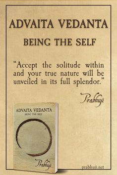 advanta vedanta being the self book with an image of a circle on it