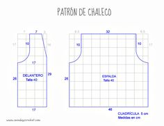 the back and side view of a sewing pattern for a top with an attached collar