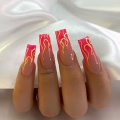 Long Acrylic Nail Designs, 2024 Nails, Edgy Nails, Girly Acrylic, Acrylic Nail Ideas, Casual Nails, Girly Acrylic Nails, Nice Nails, Acrylic Nails Designs