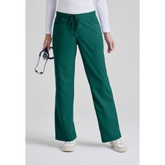 Grey's Anatomy™ scrubs have been the go-to for health care professionals since 2006. These women's Grey's Anatomy™ by Barco scrub pants are made of easy-care fabric with a soft touch. A drawcord-adjustable waist keeps the fit secure as you move through your busy shift. Teal Scrubs, Leg Scrub, Health Care Professionals, Greys Anatomy Scrubs, Black Scrubs, Lab Coats, Blue Scrubs, Pants Green, Womens Scrubs