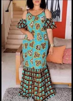 Riband Design, Traditional African Clothing, Long African Dresses, Dresses African, Fashion Traditional