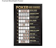 a black and white poster with poker cards on it