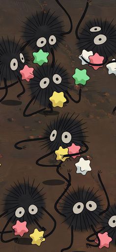 an image of cartoon characters with stars on their backs and arms in the shape of mice