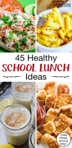 healthy school lunch ideas that are easy to make