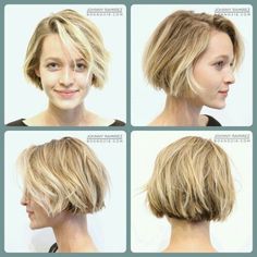 Short Blonde Haircuts, Chin Length Hair, Trendy Hairstyle, Summer Hairstyles For Medium Hair, Shot Hair Styles, Trendy Short Hair, Hair Wedding, Short Haircut, Short Hair Haircuts