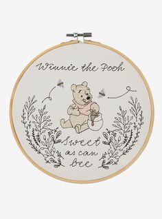 a cross stitch winnie the pooh embroidery kit