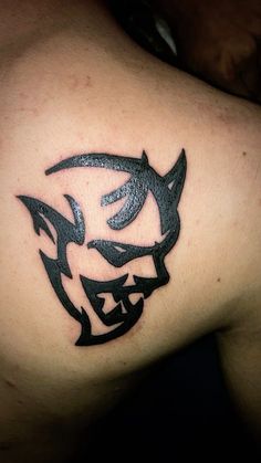 Dodge Challenger Tattoo, Dodge Tattoo, Hellcat Tattoo, Dodge Srt Demon, Hellcat Logo, Demon Logo, Hellcat Srt, Challenger Dodge, Dodge Hellcat