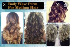 Body Wave Perm Medium Hair, Beach Wave Perm Before And After, Body Wave Perm Before And After, Perm For Short Hair, Wave Hair Perm, Permed Hair Medium Length, Curl Perm, Perm Ideas