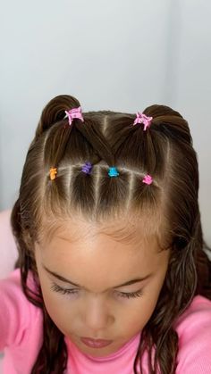 Instagram Hair Styles Little Kids, Little Kid Hairstyles Easy, Cute Short Hairstyles For Kids, Short Hairstyle Kids, Kids Birthday Hairstyles, Kids Hairstyles Short Hair, Summer Hairstyles For Kids, Easy School Hairstyles For Kids, Easy Kid Hairstyles