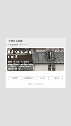 the website for lovespace is displayed with an image of a building in the background