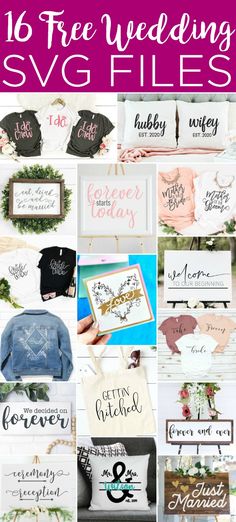 16 free and cut files to make your own handmade signs for the home or office