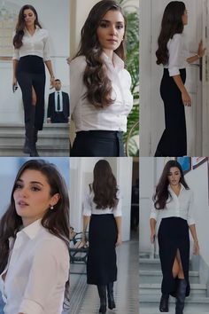 Hande Ercel Fashion, Bambaşka Biri Leyla Outfits, Bambaska Biri Hande Ercel Outfit, Turkish Outfit Women, Hande Erçel Style Outfits, Leyla Gediz Outfits, Hande Erçel Outfits, Classy Going Out Outfits