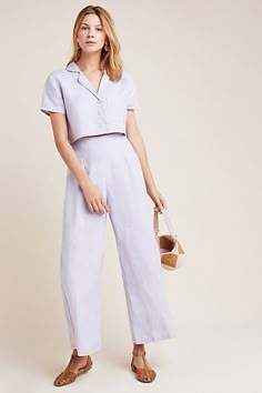 Linen Fashion, Linen Collection, Olivia Palermo, Linen Set, Linen Pants, Look Cool, Minimalist Fashion, Work Outfit