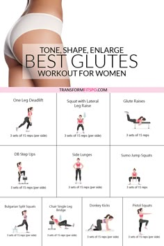 Bigger Bum Workout, Hanging Belly, Bum Workout, Workout For Women, Circuit Workout, Toning Workouts, Lower Body Workout