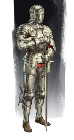 Medieval Archeology, Soldado Medieval, Tactics Ogre, Heavy Infantry, 15th Century Armor, Knight Drawing, Knight Outfit, Final Fantasy Tactics, Plate Armor