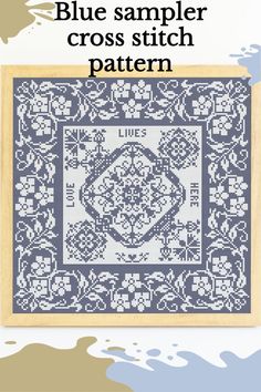 cross stitch pattern, cross stitch design, cross stitch project, xstitch, cute cross stitch, modern cross stitch, easy cross stitch Floral Cross, Floral Cross Stitch, Embroidered Pillow