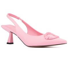 Elevate your style with the Torgeis Kaycee Kitten Heel Pump, where elegance meets comfort. This chic pointed-toe silhouette, adorned with a sophisticated metal oval design, adds a polished finish to any outfit, making it a versatile choice for both office and evening wear. From Torgeis. Elegant Pink Pointed Toe Kitten Heels, Spring 4-inch Kitten Heels, Spring Synthetic Closed-toe Kitten Heels, Pink Kitten Heels With 4-inch Heel For Spring, Chic 4-inch Synthetic Kitten Heels, Kitten Heel Pumps, Outfit Making, Kitten Heel, Heel Pumps