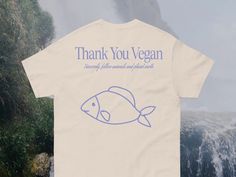 Vegan Fish Shirt Thank You Vegan Fish Are Friends Not - Etsy Fish Are Friends Not Food, Drawing Back, Fish Drawing, Vegan Fish, Fish Shirt, Vegan Clothing, Fish Drawings, Food Gifts, Fishing Shirts