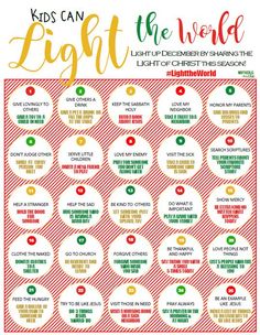 kids can light the world poster with christmas lights on it and words in different languages