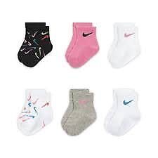 Toddler Girl Nike Socks, Nike Socks, Nike Kids, Nike Swoosh, Baby & Toddler Clothing, 6 Packs, Ankle Socks, Baby Stuff