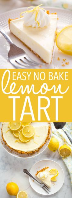 easy no bake lemon tart recipe