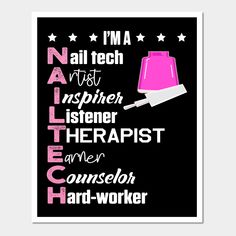 Cute Nail Tech Aprons, Nail Tech Quotes Funny, Quotes For Nails Salon, Quotes For Nail Technicians, Nail Tech Apron Ideas, Nail Tech Poster Ideas, Nail Tech Promotion Ideas, Nail Artist Quotes, Nail Tech Wallpaper