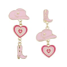 PRICES MAY VARY. 【Cute Cowgirl Earrings】: The western cowboy/cowgirl styles with boot or hat design, cut and delicate, which are perfect for anyone who loves the western style. 【Quality Material】: The cowgirl boot earrings are made of quality alloy, with bright color enamel painting, stylish and eye-catching let you win more complients. 【Lightweight and Comfort】: The cowgirl earrings length is about 1.4 inches(3.5 cm), the weight is about 0.16 oz/pair, it won't hurt your ears when worn. 【Ideal G Western Cowgirl Style, Cowgirl Earrings, Boot Earrings, Cute Cowgirl, Enamel Painting, Cowgirl Jewelry, Cowgirl Boot, Cowgirl Hat, Hat Design