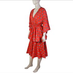 Make A Style Statement In The Elegant Rhode Dress In Red & Black Print By Resort Wear Designer Rhode Resort. V-Neck. Floral Printed On All Over The Dress. 100% Cotton Dry Clean Only Imported Size -Xs, Length - 43" Waist 22-24"(Stretches Till 38-40"), Bust- 24-26" Mg1100063 Rhode Dress, Red Floral Dress, Style Statement, Dress 100, Floral Printed, Black Print, Resort Wear, Red Floral, Dresses Xs