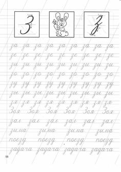 handwriting practice for kids with pictures of animals and numbers on it, including the letter e