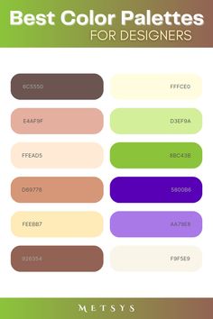 the best color palettes for designers