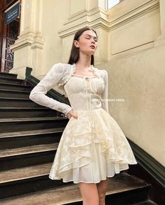 Sunday Dress, Angel Dress, Korean Fashion Dress, Dreamy Dress, Fancy Outfits, Fantasy Fashion, Little Dresses, Modest Fashion, Classy Outfits