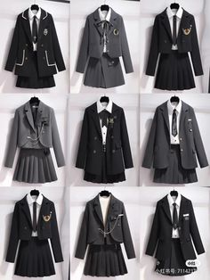 School Uniform Fashion, Kawaii Fashion Outfits, Uniform Fashion, School Uniforms, Vestidos Vintage, Mode Inspo, Kpop Fashion Outfits, Fashion Design Clothes