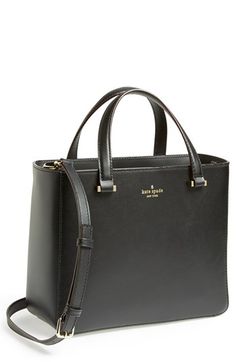 kate spade new york 'park avenue sweetheart' leather crossbody tote, medium Kate Spade Outlet, Mk Bags, Chic Bags, Purse Styles, Contrast Piping, Park Avenue, Kate Spade Handbags, Crossbody Tote, Paper Lanterns