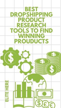 the best dropshiping product research tools to find winning products infographical poster