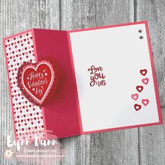 valentine's day card with heart punch dieing