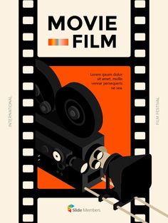 the movie film poster is shown with an orange background