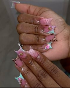 Cute Acrylic Nails, Follow For More, On Instagram