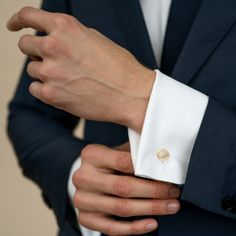 These 14k gold cufflinks are perfect for everyday wear or for special occasions. 14k yellow gold or white gold Each Cufflink weighs 18 grams, totaling 36 grams for the pair Diameter is 0.5 inches 1.5mm thickness Sold as a pair Includes your choice of either a laser or hand engraved monogram in all caps in a serif font - up to 3 characters only Read more about the classic cufflinks design here Please allow 6-8 weeks for production as this piece is made to order just for you Luxury Gold Cufflinks For Men, Elegant White Gold Cufflinks For Business, Elegant White Gold Cufflinks For Anniversary, Elegant White Gold Cufflinks With Polished Finish, Luxury Formal Cufflinks, Elegant Engraved Cufflinks, Elegant Rose Gold Cuff Jewelry, Elegant Polished Jewelry For Business, Elegant Engraved Cuff Jewelry