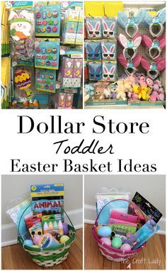 dollar store toddler easter basket ideas